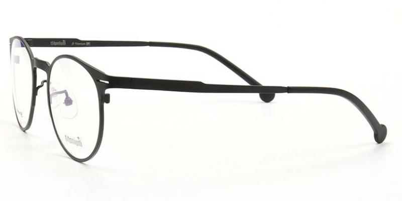 Vintage Pure Titanium Glasses Frames Oval Oversized Round Eyeglasses Frames  for Women Men Black - Walmart.com
