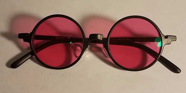 Red Tinted round glasses