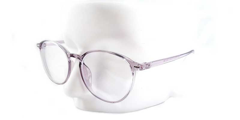 Clear pink prescription glasses frames